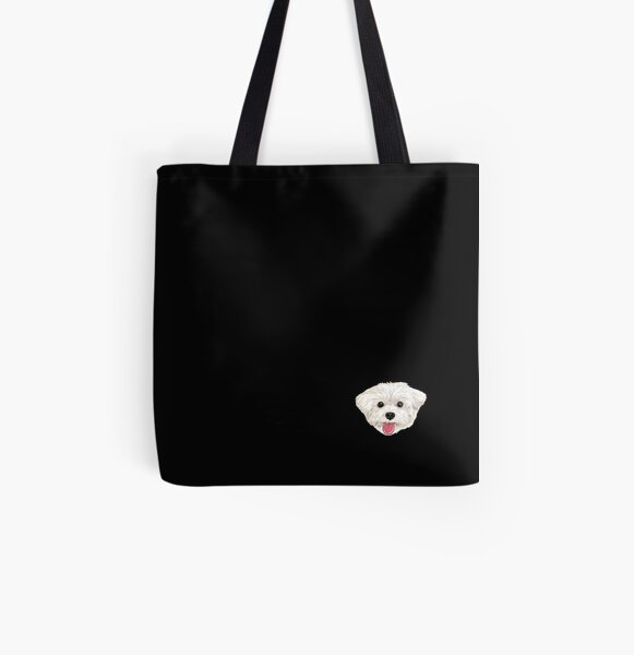 Maru the Maltese (face only) All Over Print Tote Bag