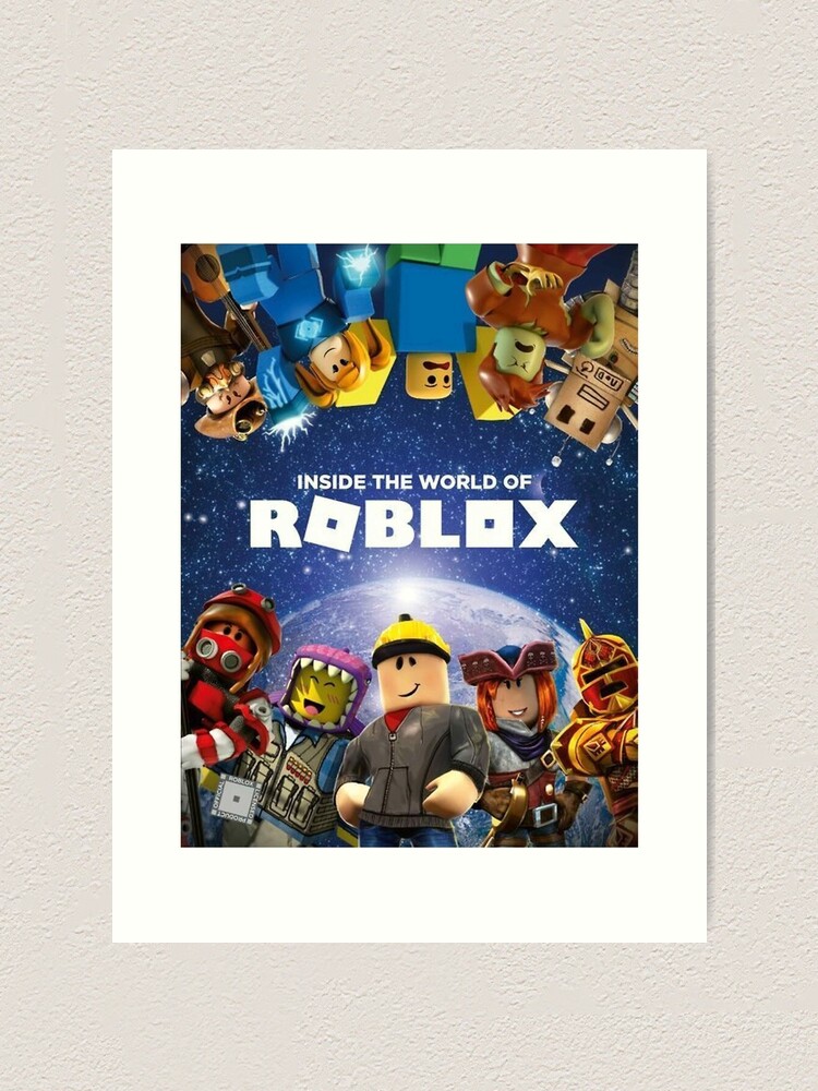 Inside The World Of Roblox Games Art Print By Buhwqe Redbubble - roblox login inside the world of roblox