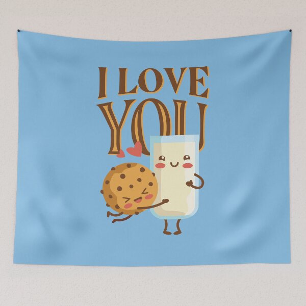 Item preview, Cookies and milk, Valentine's Day designed and sold by DerSenat.