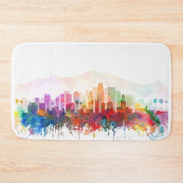 Artikelvorschau, Los Angeles Skyline Aquarell von Zouzounio Art entworfen und verkauft von zouzounioart.
