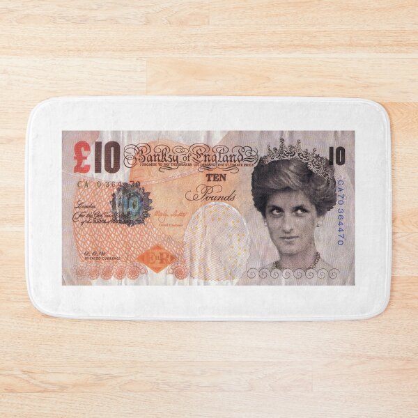 Item preview, Banksy Princess Diana £10 Note Image designed and sold by ThatMerchStore.