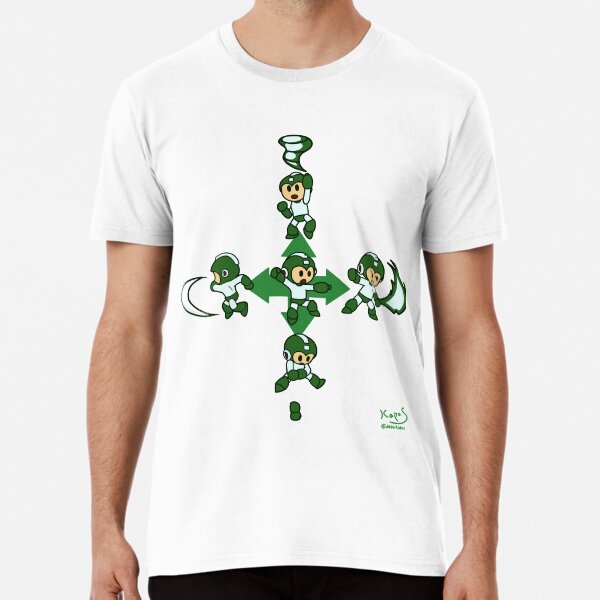 Mega Man Aerials - Green Premium T-Shirt