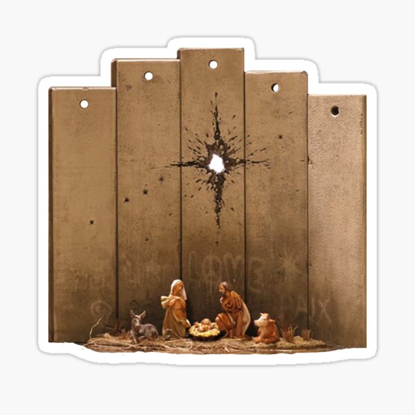 Item preview, Banksy Scar of Bethlehem Nativity designed and sold by ThatMerchStore.