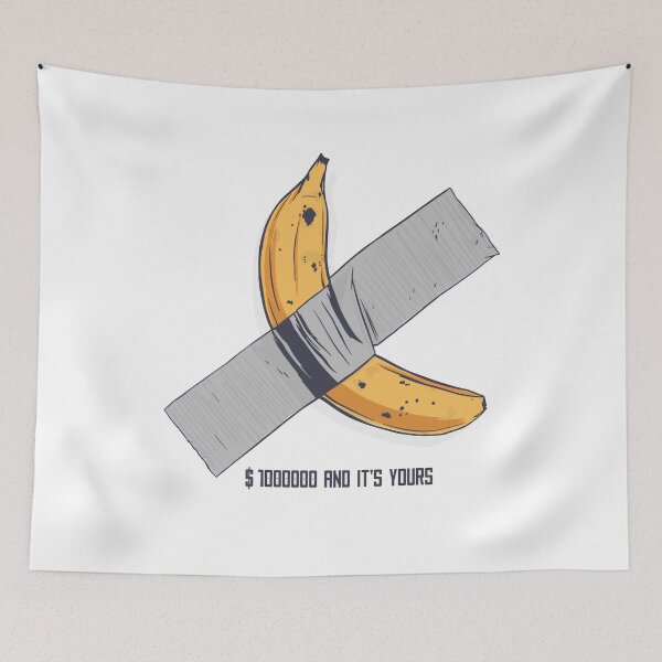 Item preview, glued banana art designed and sold by DerSenat.