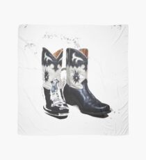 Black and White Boots Scarf
