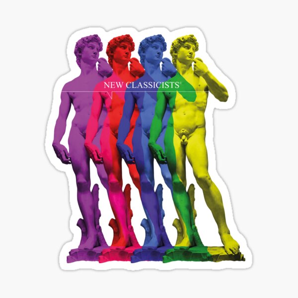 New Classicists - David sticker Sticker