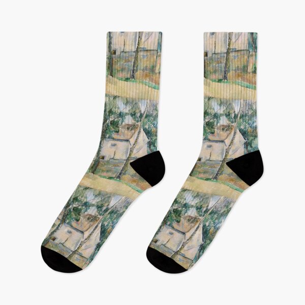 Artikelvorschau, village rural landscape - Paul Cezanne vintage painting entworfen und verkauft von Vintage Designs +.