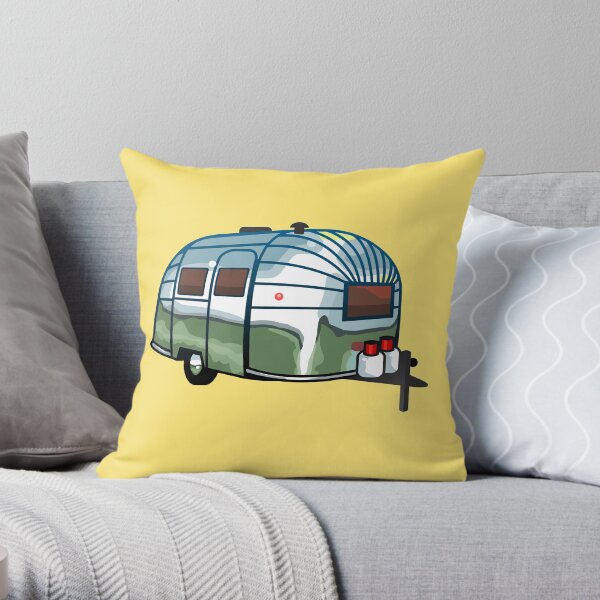 AIRSTREAM TRAILER Throw Pillow
