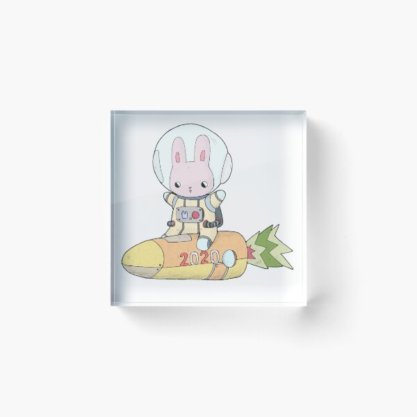 Item preview, Space Bunny on Carrocket designed and sold by Tamami Ito.