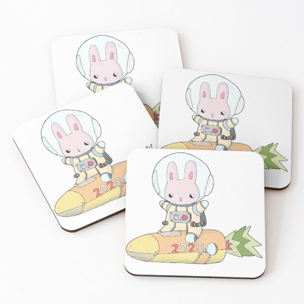 Item preview, Space Bunny on Carrocket designed and sold by Tamami Ito.