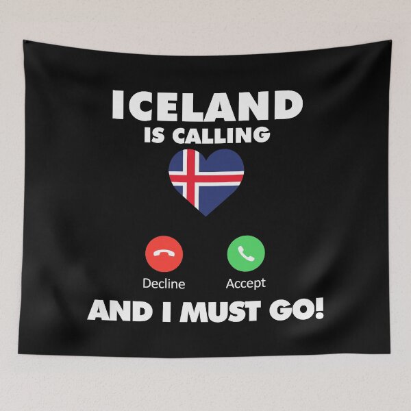 Item preview, Iceland is Calling and I Must Go designed and sold by HelloFromAja.