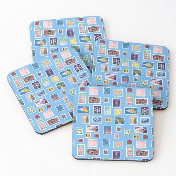 Item preview, Beautiful Belgium on Light Blue designed and sold by landpenguin.
