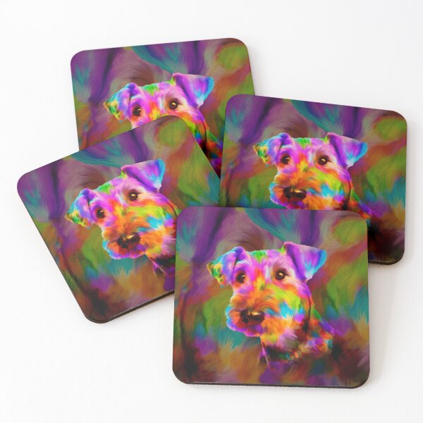Item preview, Colorful Airedale Terrier Portrait  designed and sold by k9printart.