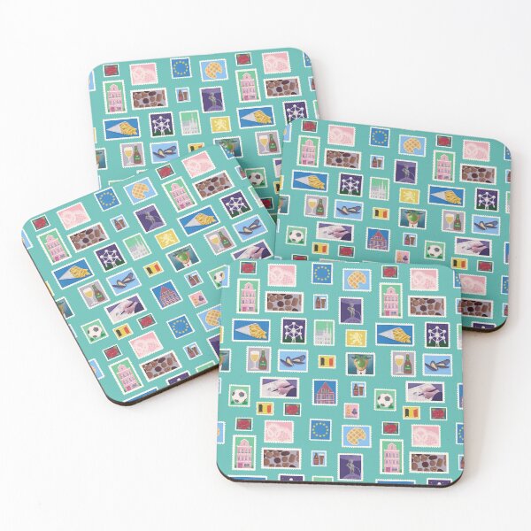 Item preview, Beautiful Belgium on Light Green designed and sold by landpenguin.