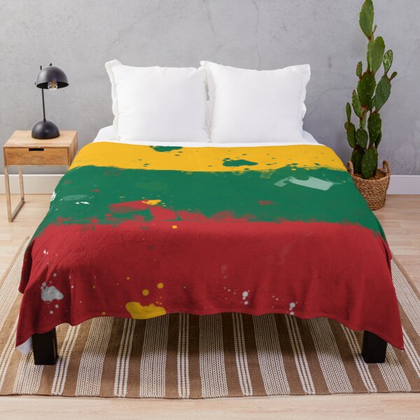 Item preview, Lithuania Grunge Flag designed and sold by HomeLivingCo.
