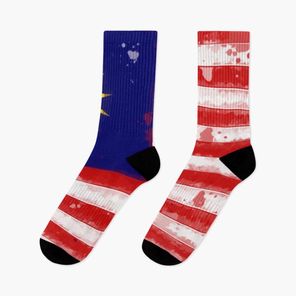 Item preview, Malaysia Grunge Flag designed and sold by HomeLivingCo.