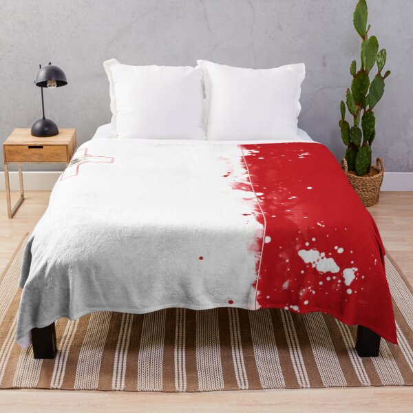 Item preview, Malta Grunge Flag designed and sold by HomeLivingCo.