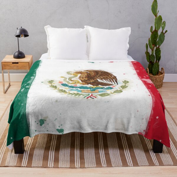 Item preview, Mexico Grunge Flag designed and sold by HomeLivingCo.