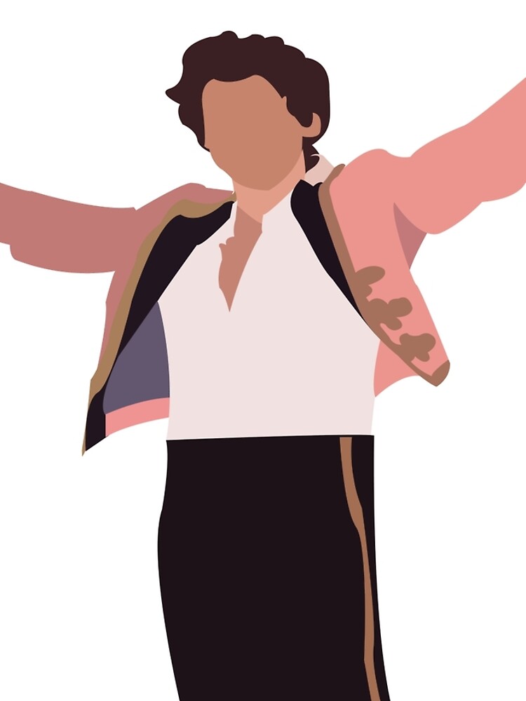 "Harry Styles Anzugjacke in Pink und Gold" T-Shirt Kleid ...