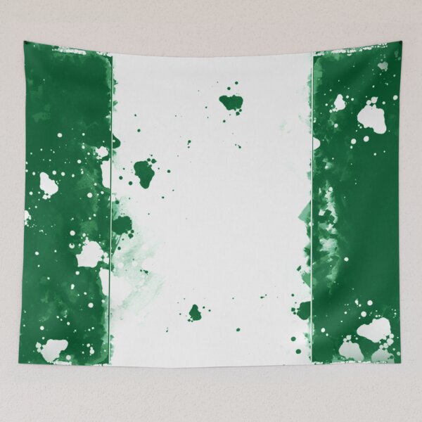 Item preview, Nigeria Grunge Flag designed and sold by HomeLivingCo.