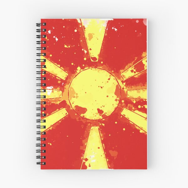 Item preview, North Macedonia Grunge Flag designed and sold by HomeLivingCo.