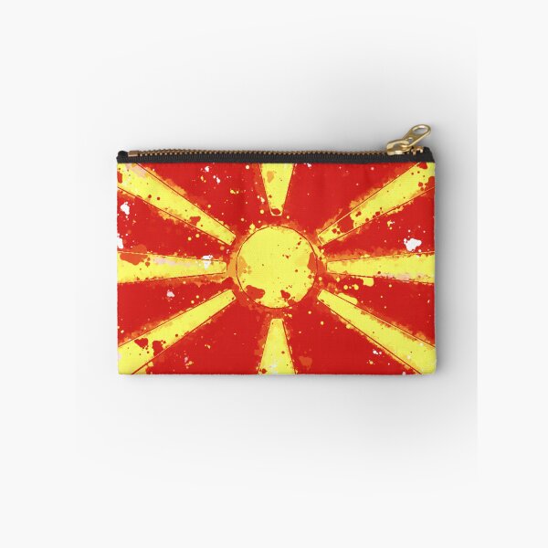 Item preview, North Macedonia Grunge Flag designed and sold by HomeLivingCo.