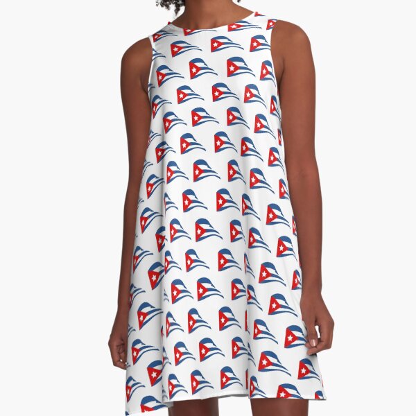 Cuban Flapping Flag A-Line Dress