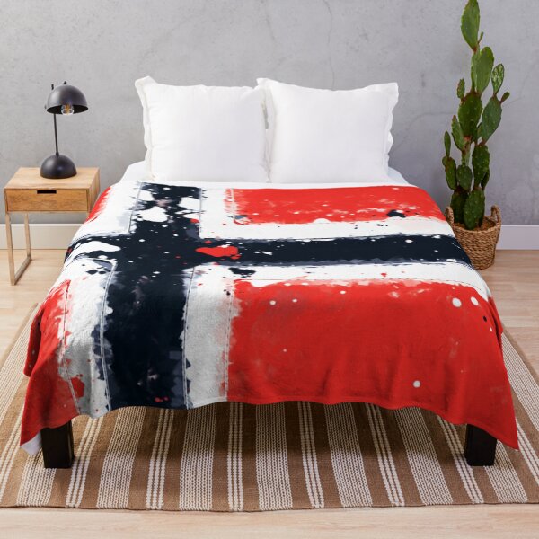 Item preview, Norway Grunge Flag designed and sold by HomeLivingCo.