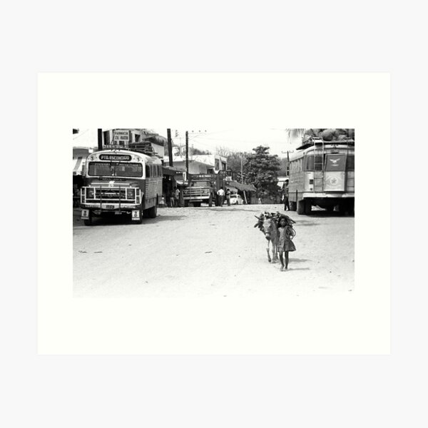 Main Street 2 , Puerto Escondido, Mexico Art Print