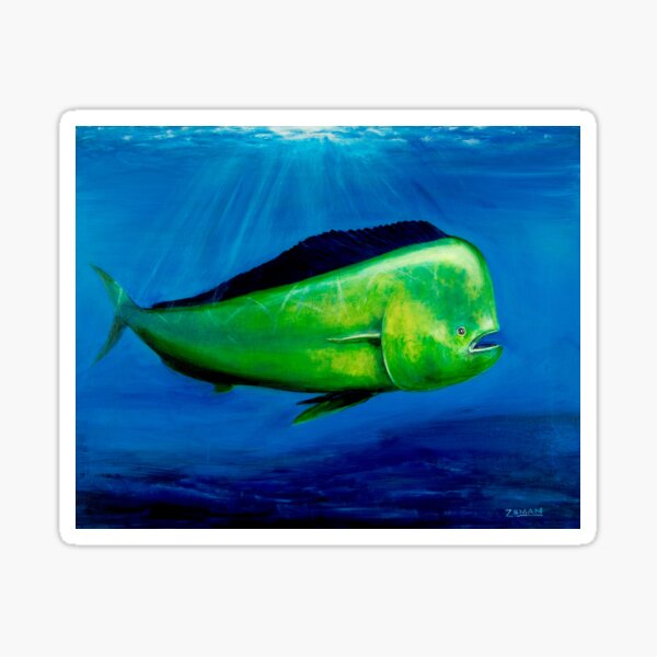 Vista previa del artículo con la obra «Mahi mahi», diseñado y vendido por RonZeman.