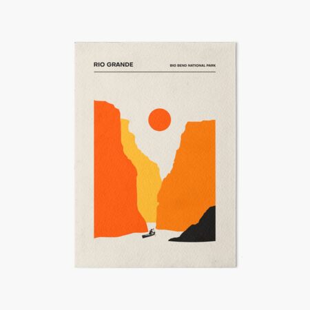 Rio Grande, Big Bend Nat. Park Art Board Print
