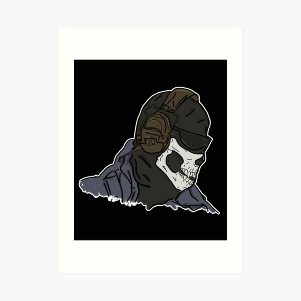 Ghost MW2 Art Print Simon ghost Riley -  Finland