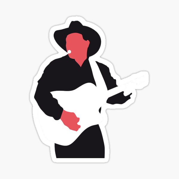 Download Garth Brooks Stickers | Redbubble