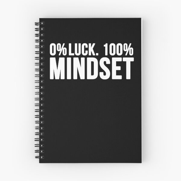 Item preview, 0% Luck 100% Mindset - Black designed and sold by CWolff.