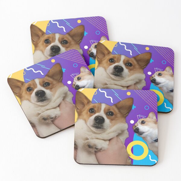 Item preview, Memphis Twin Corgi designed and sold by The Dark Vulpine Club.