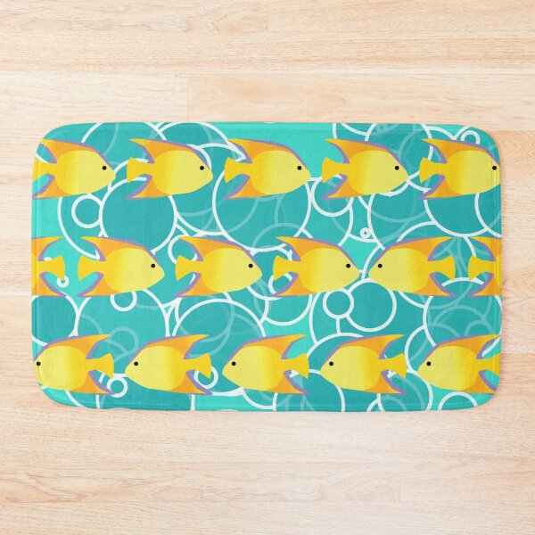 Item preview, Yellow fish pattern designed and sold by Gaspar Avila.