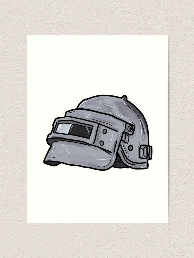 PUBG Lvl 3 Helmet Art Board Print for Sale by -Kaori