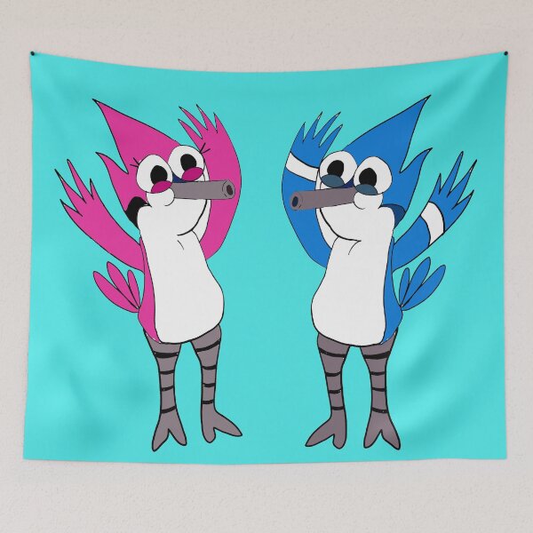 Item preview, HOOOOOO Baby Mordecai and Margareth  Regular Show designed and sold by kestrada2906.