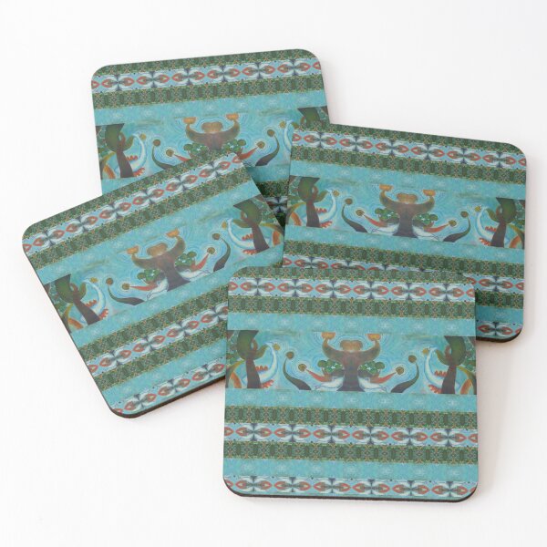 Item preview, Bohemian Lily Pads and Fish Pattern designed and sold by WatersEdgeGal.