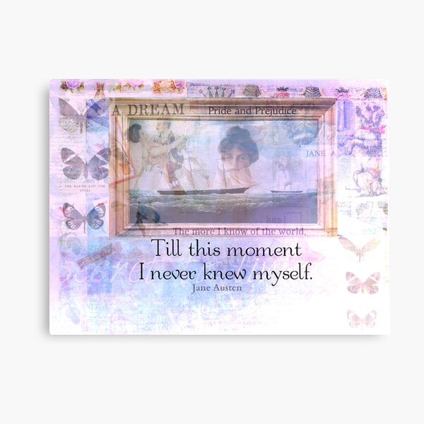 Jane Austen Life Quote Canvas Print