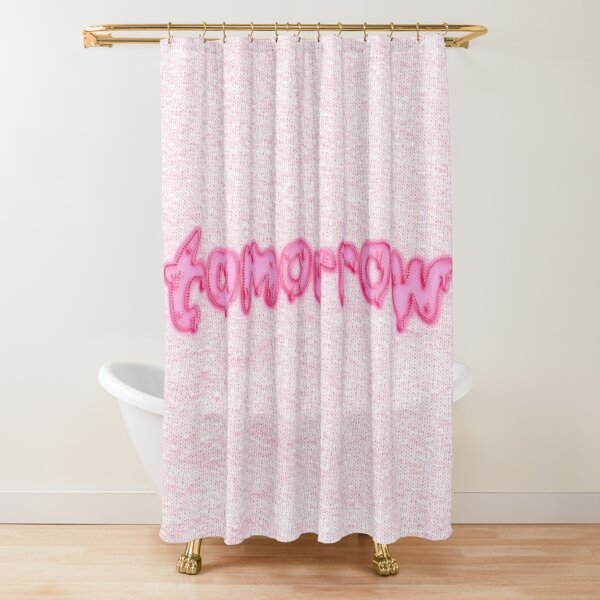 Tomorrow - Calligraphy Shower Curtain