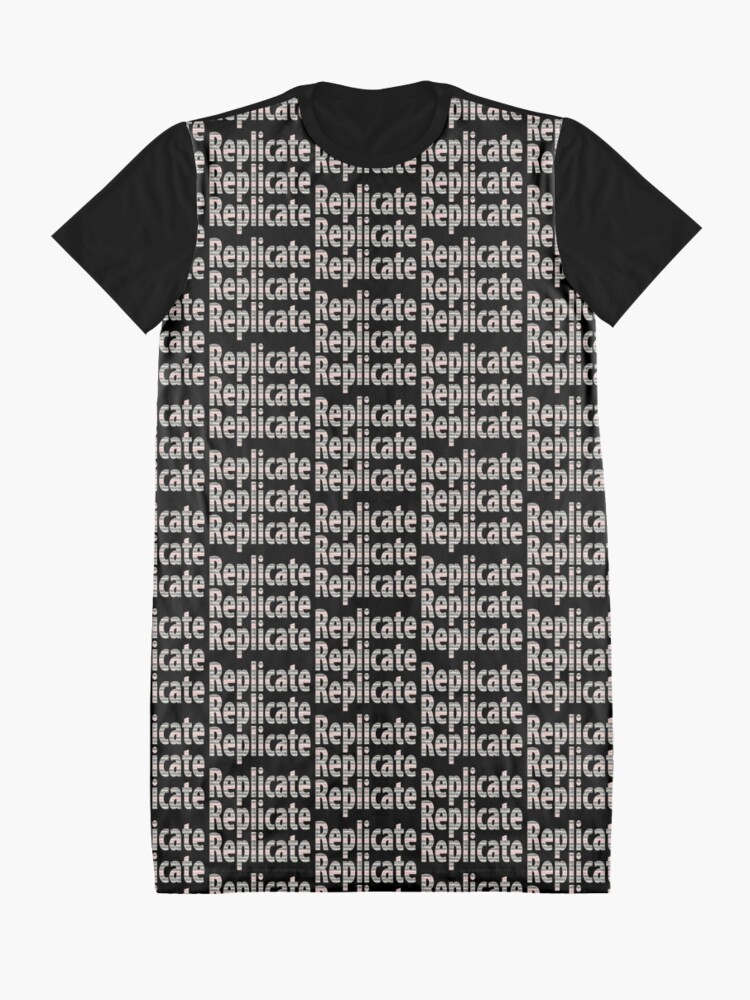 Alternate view of Replicate 3X. Graphic T-Shirt Dress