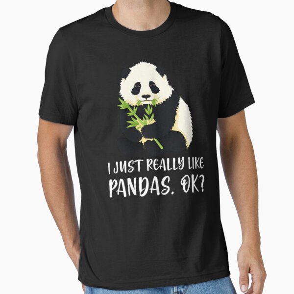 Vista previa del artículo con la obra «Simplemente me gustan los pandas, ¿de acuerdo?», diseñado y vendido por Best Designer.