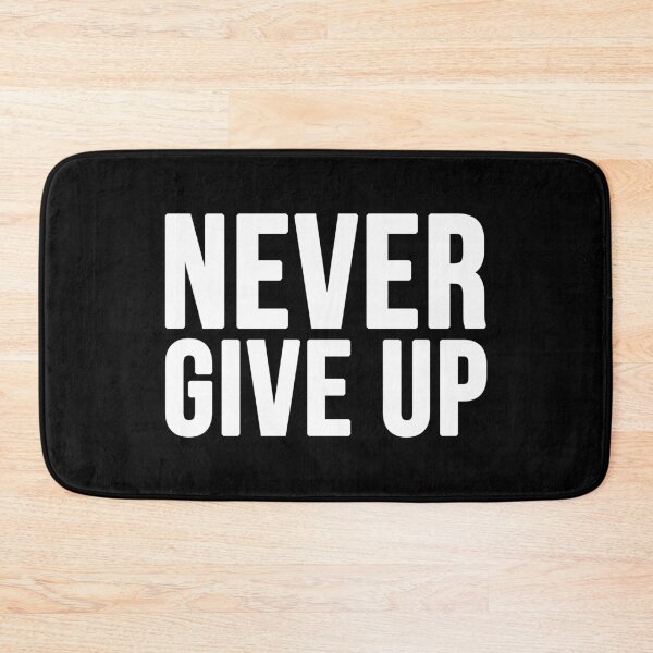 Item preview, Never Give Up - Black designed and sold by CWolff.