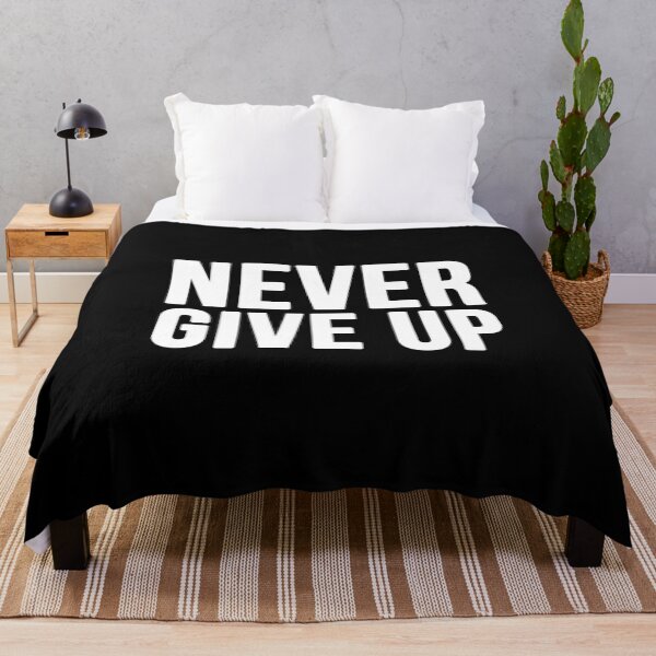 Item preview, Never Give Up - Black designed and sold by CWolff.