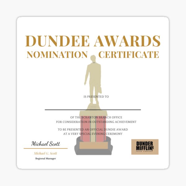 dundie-awards-framed-certificate-replicapropstore