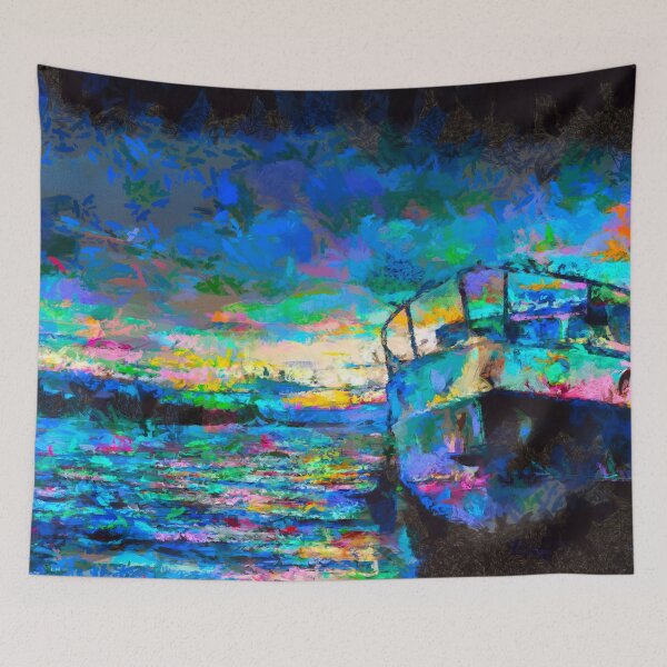 Item preview, Night at the Boat  designed and sold by Nora Gad.
