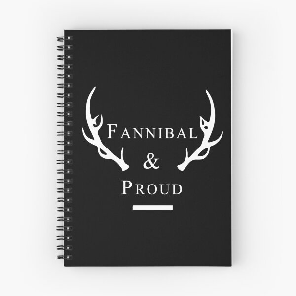 Item preview, 'Fannibal & Proud' (Black Background/White Font) designed and sold by tirmedesign.
