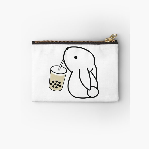 Item preview, Bunny Rabbit Drinking Boba Milk Tea  designed and sold by bobalogy.