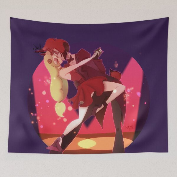 Item preview, hazbin hotel charlastor alastor charlie designed and sold by lezettern.